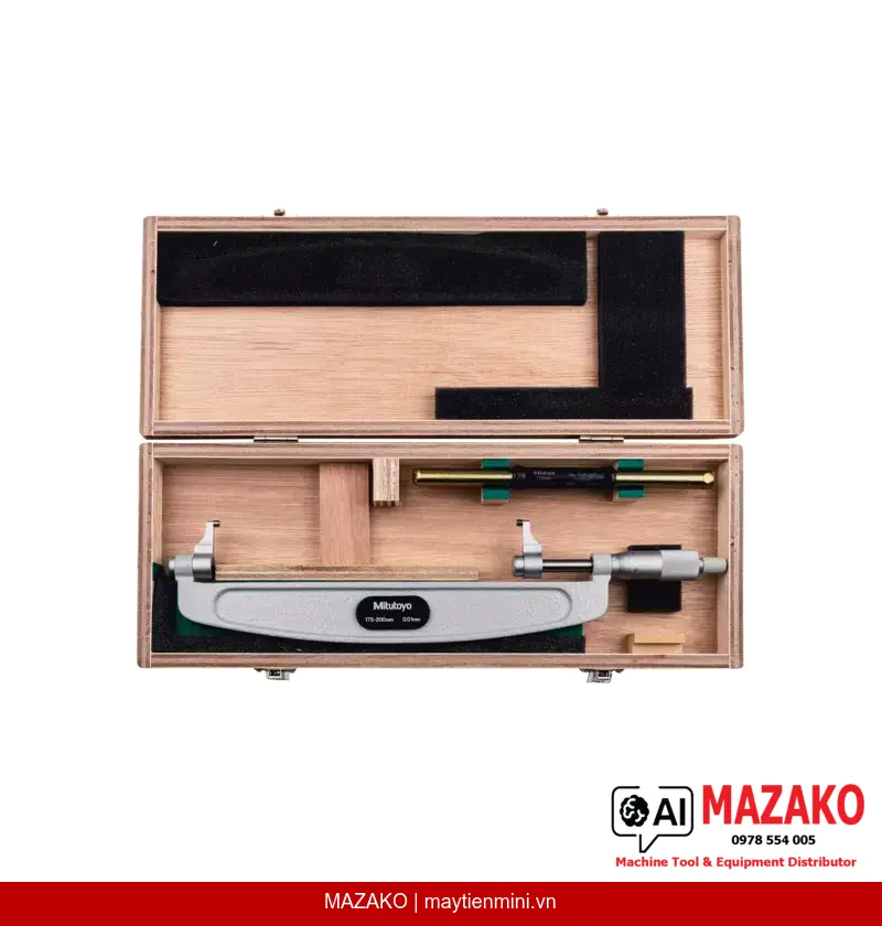 Panme Mỏ Kẹp Mitutoyo 143-108 | Phạm Vi Đo 175–200 mm