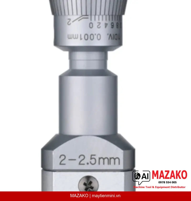 Panme Đo Lỗ 2 Điểm Mitutoyo 368-001 (2–2.5 mm)