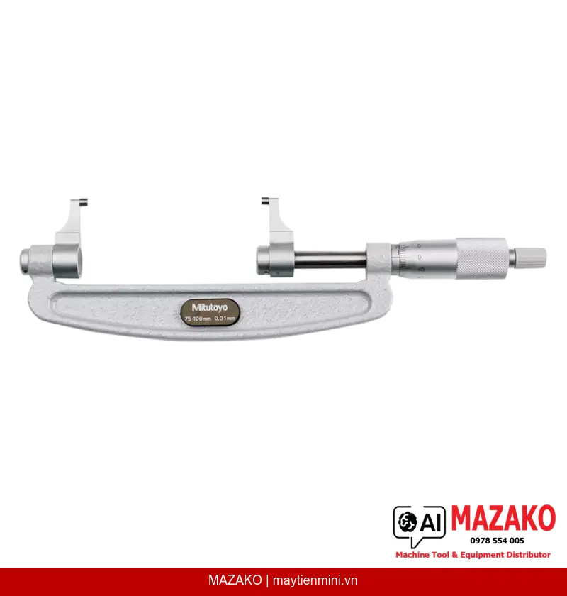 Panme Mỏ Kẹp Mitutoyo 143-104 | Phạm Vi Đo 75–100 mm