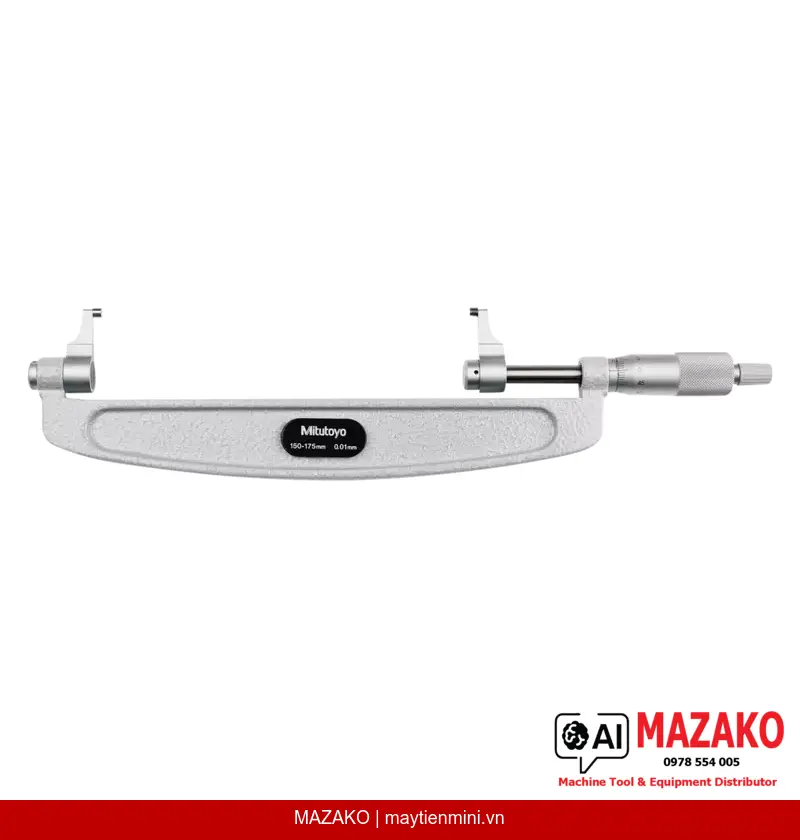 Panme Đo Mỏ Kẹp Mitutoyo 143-107 | Phạm Vi 150–175 mm
