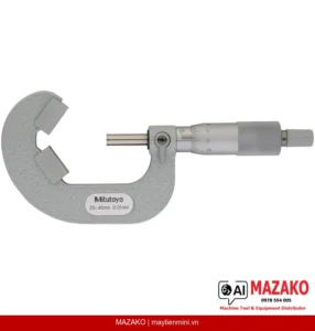 Panme Đo Mũi Dao 5 Lưỡi V-Anvil Mitutoyo 114-122 (25–45 mm)