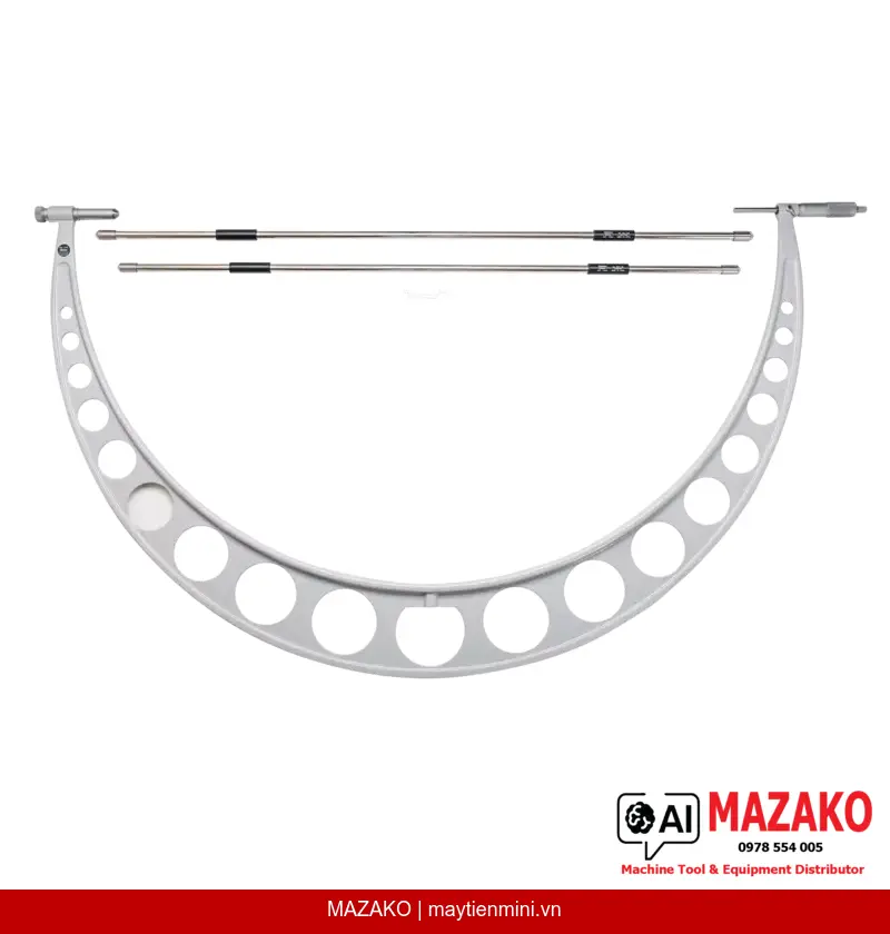 Panme Đo Ngoài Có Cổ Đế Mở Rộng Mitutoyo 105-107 (900-1000mm)