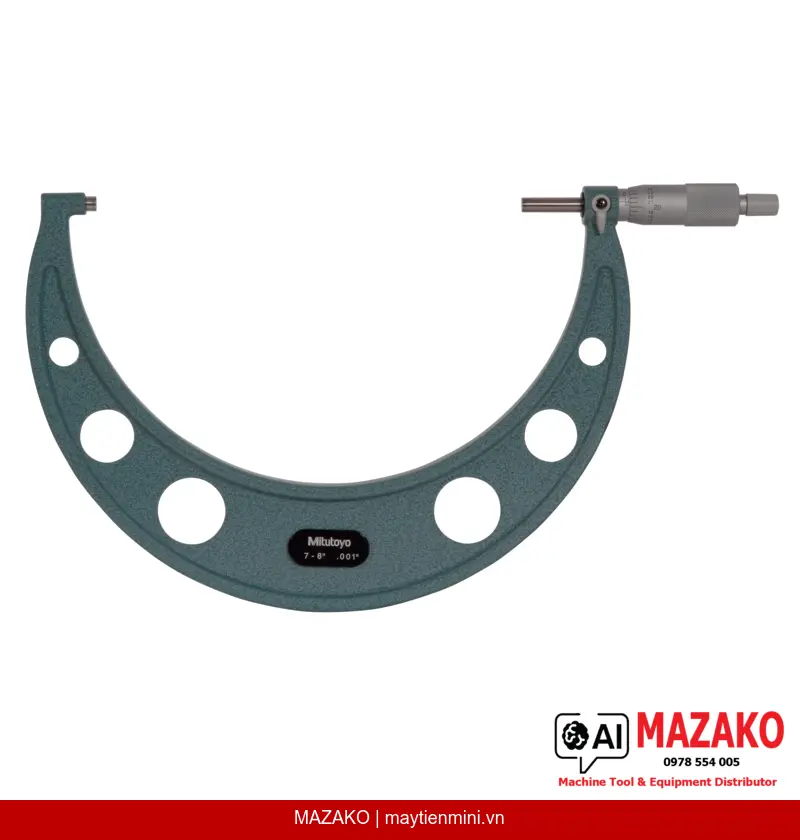 Panme Đo Ngoài Mitutoyo 103-184 Phạm Vi 7–8 inch Cơ Khí