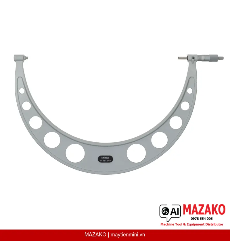 Panme Đo Ngoài Mitutoyo 103-194 (17-18 inch, 0.001″, Cơ Khí)