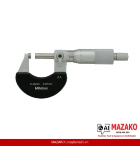 Panme Đo Ngoài Mitutoyo 102-311 (0-25mm, 0.001mm, Tấm Cách Nhiệt)