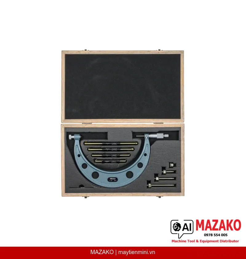 Panme Đo Ngoài Đầu Đe Thay Thế Mitutoyo 104-150 (4–8 inch)