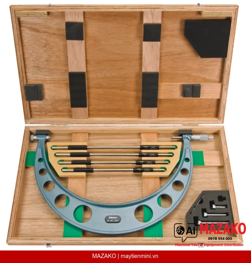 Panme Đo Ngoài Đầu Đe Thay Thế Mitutoyo 104-152 (12–16 inch)