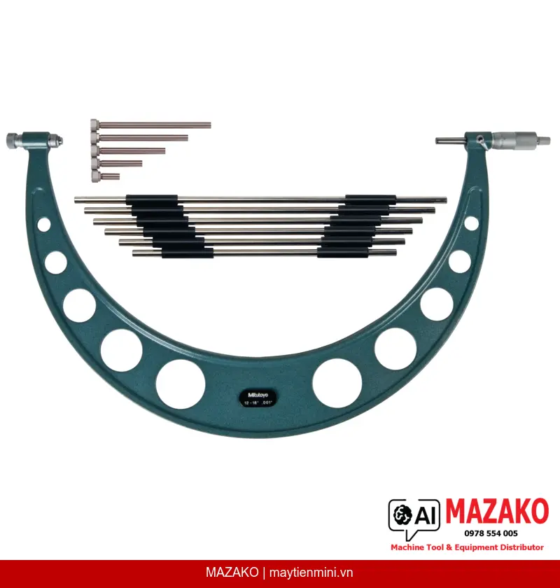 Panme Đo Ngoài Đầu Đo Thay Thế Mitutoyo 104-201 (12-18 inch)