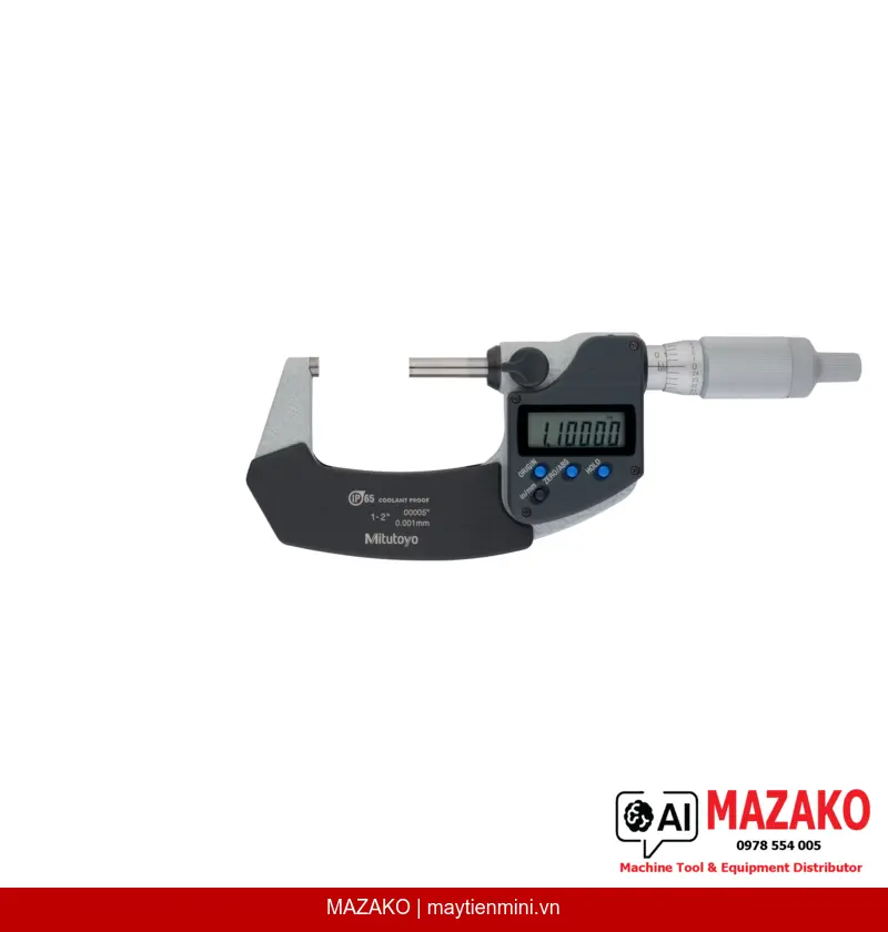 Panme Đo Ngoài Kỹ Thuật Số IP65 Inch/Metric Mitutoyo 293-345-30