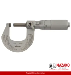 Panme Đo Ngoài Khung Mạ Chrome Mitutoyo 101-117 (0-1″, 0,0001″)