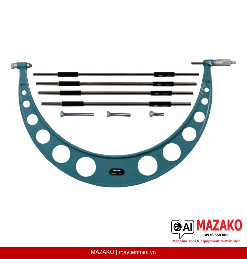 Panme Đo Ngoài Đầu Đe Thay Thế Mitutoyo 104-153 (16-20 inch)