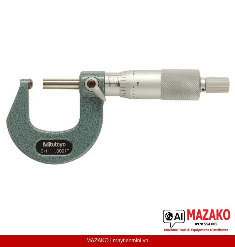 Panme đo ống hình cầu Mitutoyo 115-153 (0-1 inch, Analog)