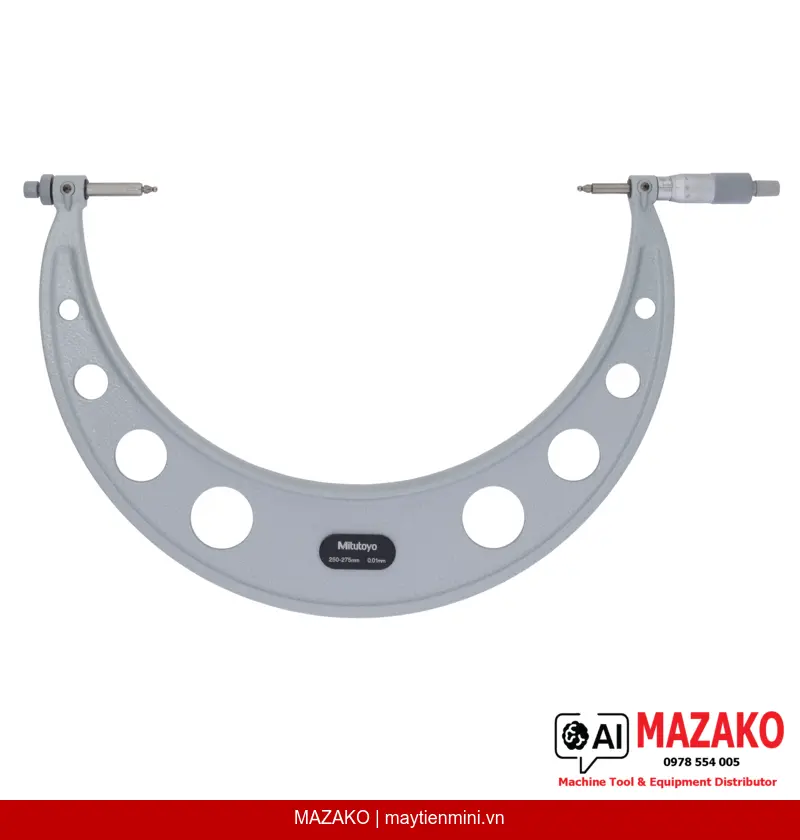 Panme Đo Răng Bánh Răng Mitutoyo 124-183 (GMB-275) – Phạm Vi 250–275 mm