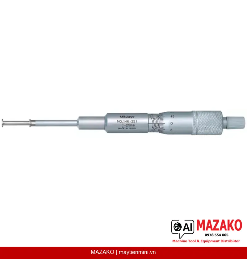 Panme Đo Rãnh Đầu Đo Không Xoay Mitutoyo 146-221