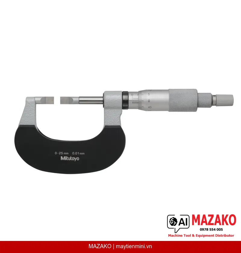 Panme Lưỡi Mỏng Đầu Đo Carbide Mitutoyo 122-161-10