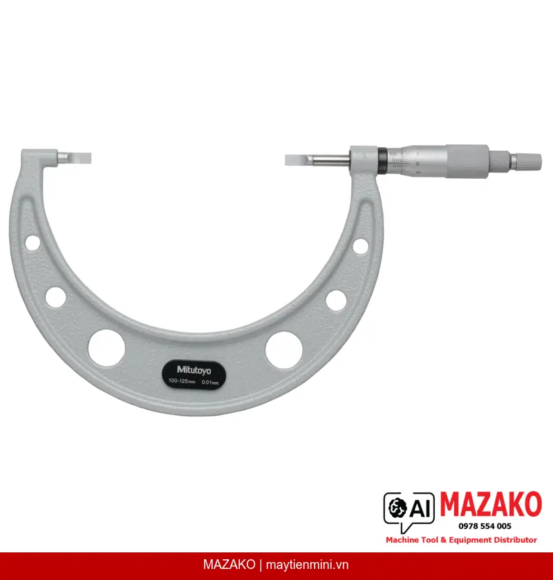 Panme Lưỡi Dao Mitutoyo 122-115-10 Đo Rãnh Trục 250-275mm