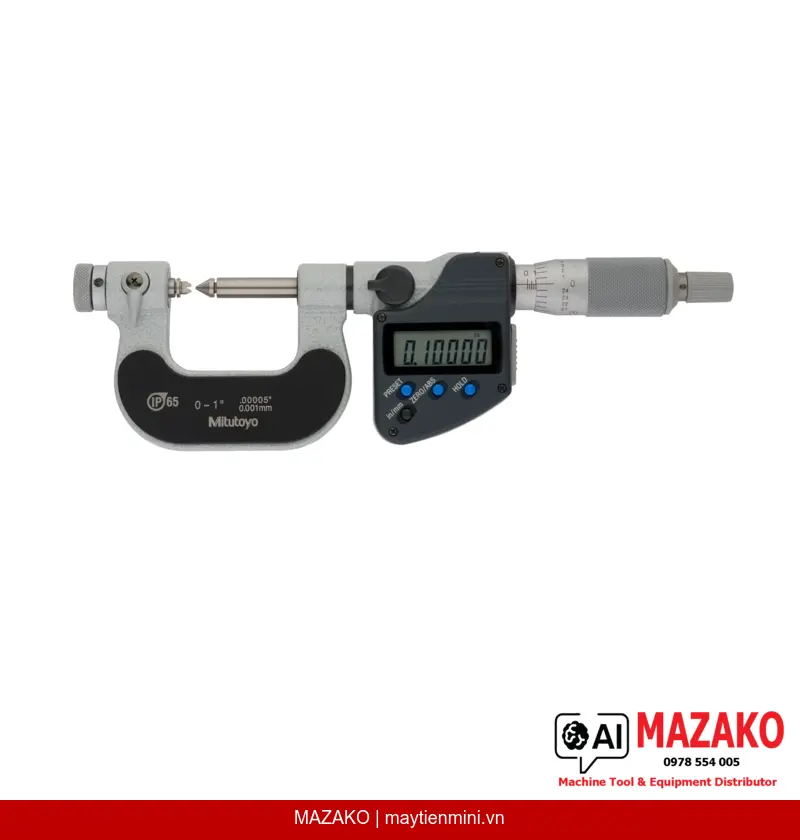 Panme đo ren kỹ thuật số IP65 Mitutoyo 326-351-30