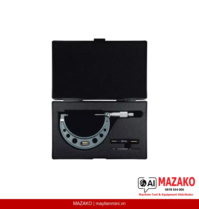 Panme đo ren Mitutoyo 125-118 | Phạm vi đo 75–100 mm