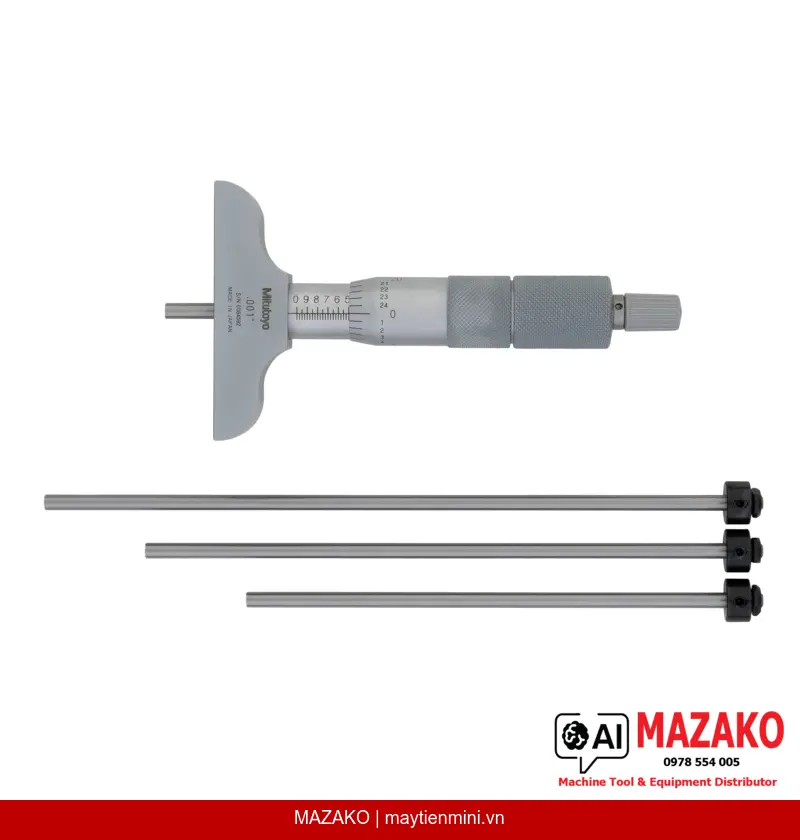 Panme Đo Sâu Đầu Đo Thay Thế Mitutoyo 129-127 (0-4 inch)