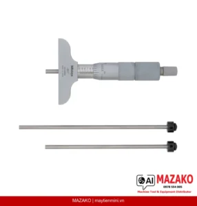 Panme Đo Sâu Mitutoyo 129-126 – Cần Đo Thay Thế, Phạm Vi 0–3\