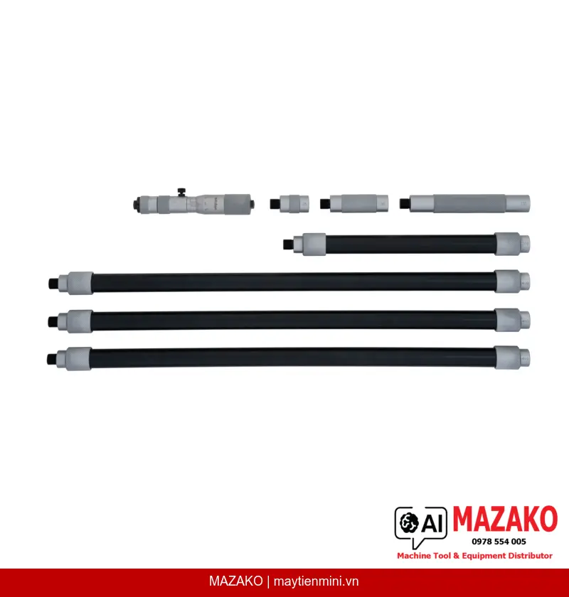 Panme Đo Trong Dạng Ống Có Cần Nối Mitutoyo 139-176 (100–1700mm)