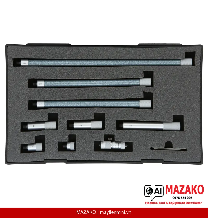 Panme Đo Trong Dạng Thanh Nối Đầu Đo Carbide Mitutoyo 137-209
