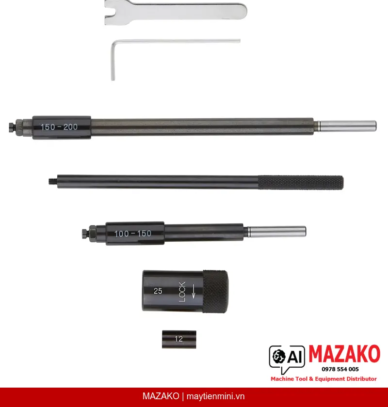 Panme Đo Trong Đầu Đo Thay Thế Mitutoyo 141-205 (50–200 mm)