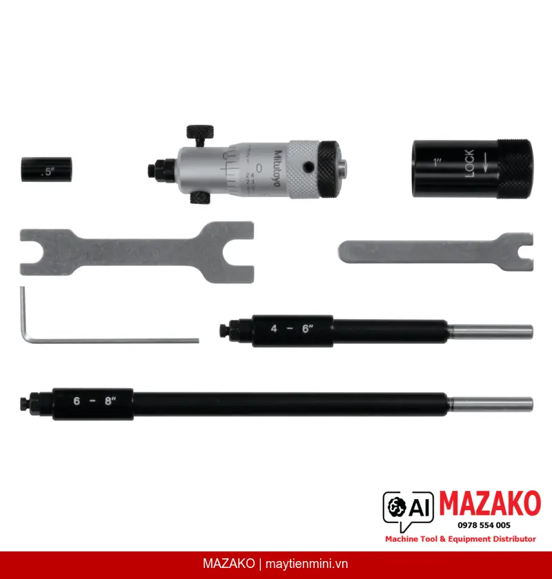 Panme Đo Trong Đầu Đo Thay Thế Mitutoyo 141-208 (50–200mm)