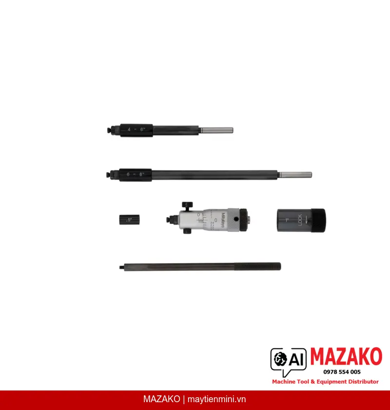 Panme Đo Trong Đầu Đo Thay Thế Mitutoyo 141-214 (2–8 inch)