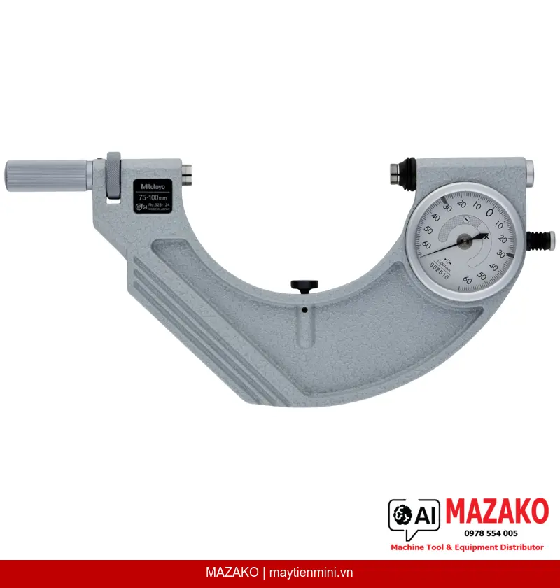 Đồng Hồ So Kiểu Snap Mitutoyo 523-124 (75-100mm, 0,001mm)