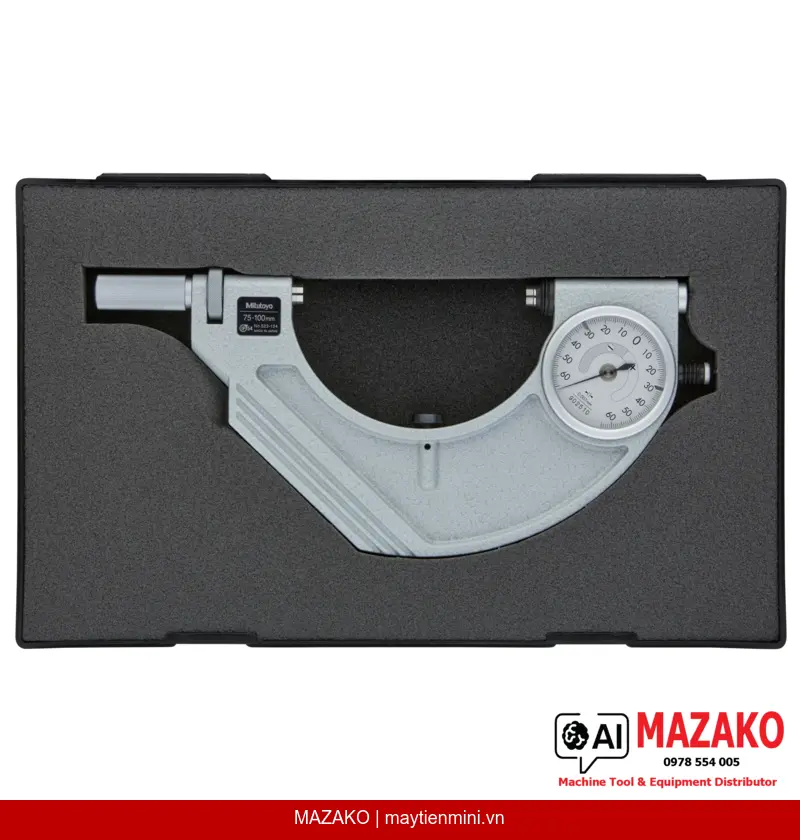 Đồng Hồ So Kiểu Snap Mitutoyo 523-124 (75-100mm, 0,001mm)