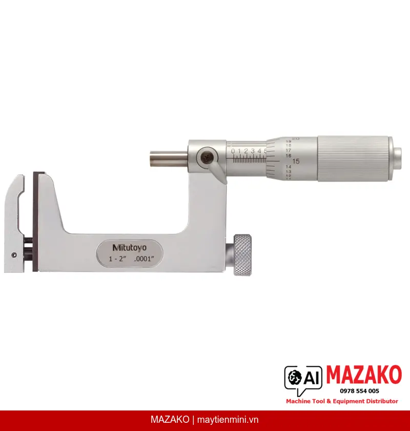 Panme Đo Ngoài Thay Đầu Đo Mitutoyo 117-108 (1-2 inch)