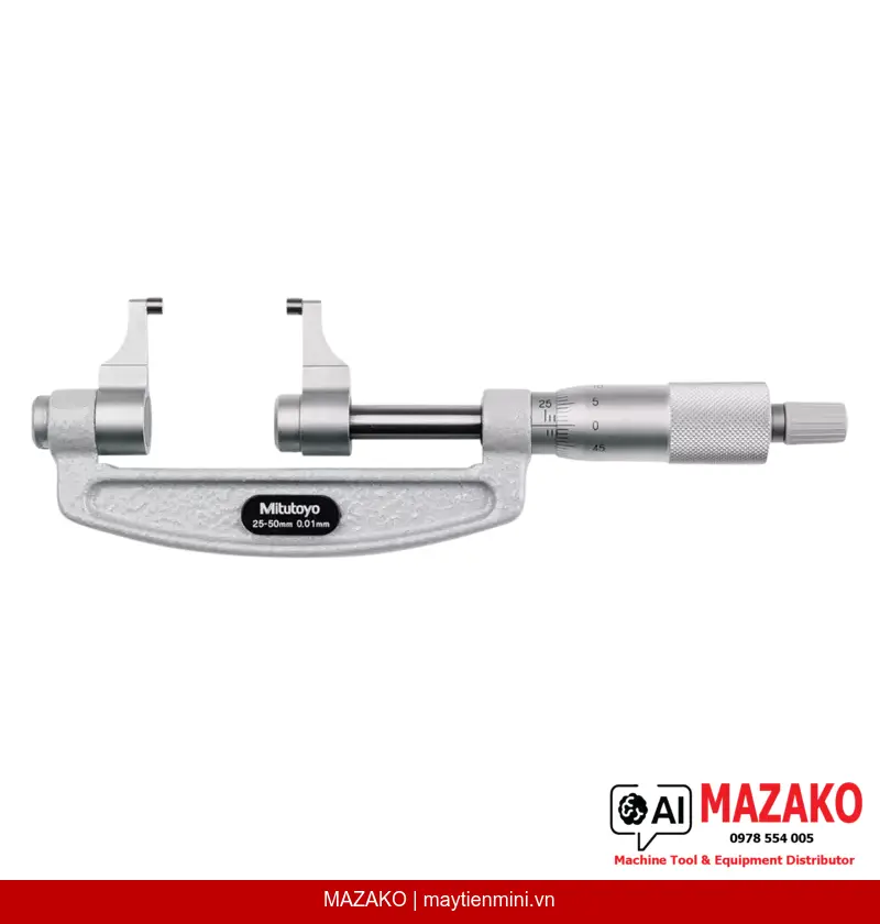 Panme Đo Ngoài Mỏ Kẹp Mitutoyo 143-102 (25-50mm)