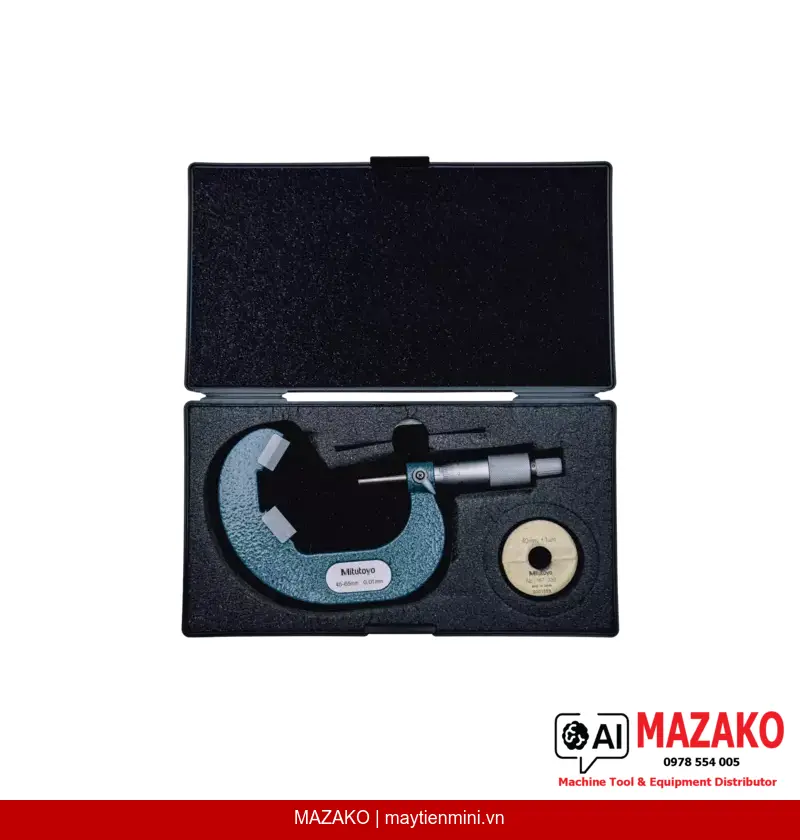 Panme Đo Ngoài 5 Rãnh V-Anvil Mitutoyo 114-123 (45–65 mm)