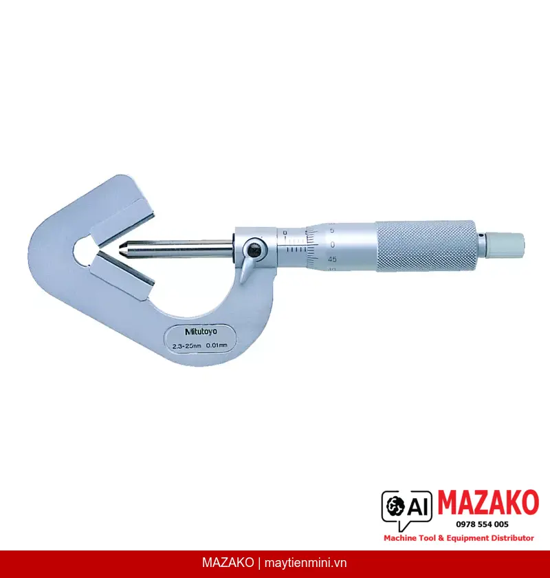 Panme Đo Ngoài 3 Cạnh V-Anvil Mitutoyo 114-204