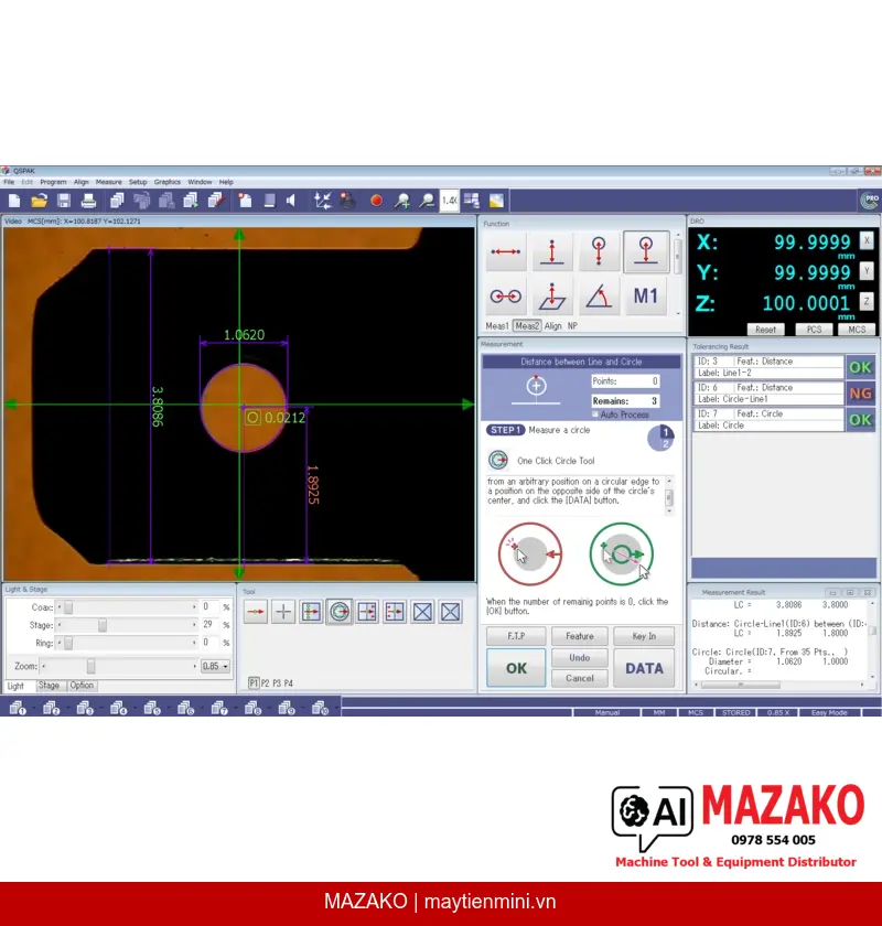 Phần Mềm Đo Lường Cho Máy Quick Scope Mitutoyo QSPAK