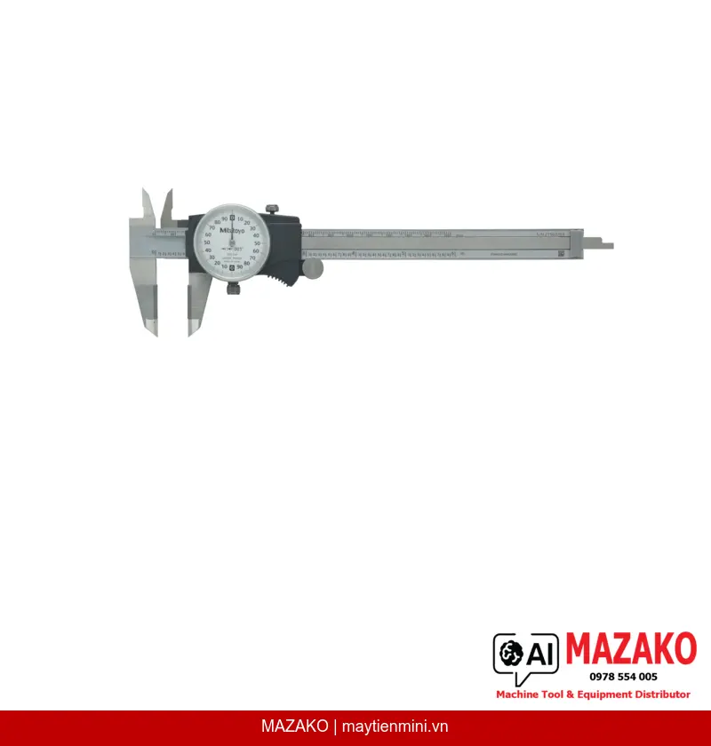 Thước Cặp Đồng Hồ Mỏ Hợp Kim Carbide Mitutoyo 505-744