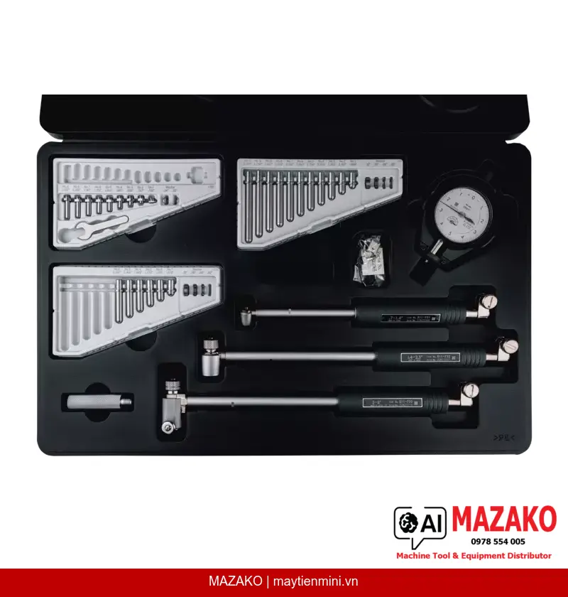 Đồng hồ đo lỗ 2 điểm Mitutoyo 511-932-20 (Bộ đo phạm vi rộng, cơ khí, Inch)