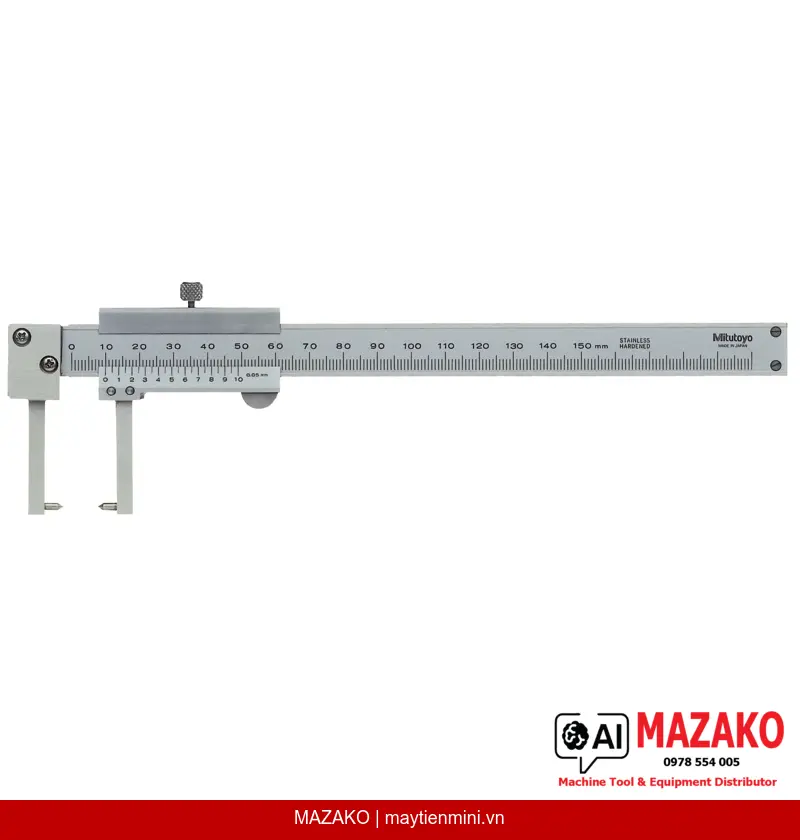 Thước Cặp Mỏ Nhọn Đo Ngoài Mitutoyo 536-152 (0-150mm)