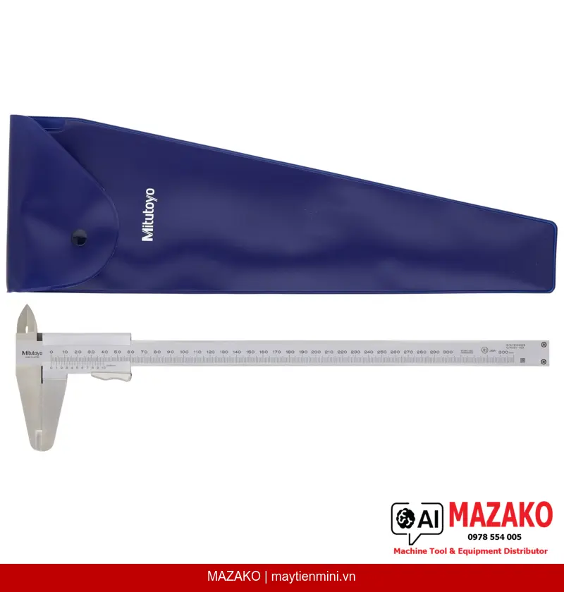 Thước Cặp Cơ Khí Mitutoyo 531-103 Có Chốt Hãm Ngón Cái, Phạm Vi Đo 0-300mm