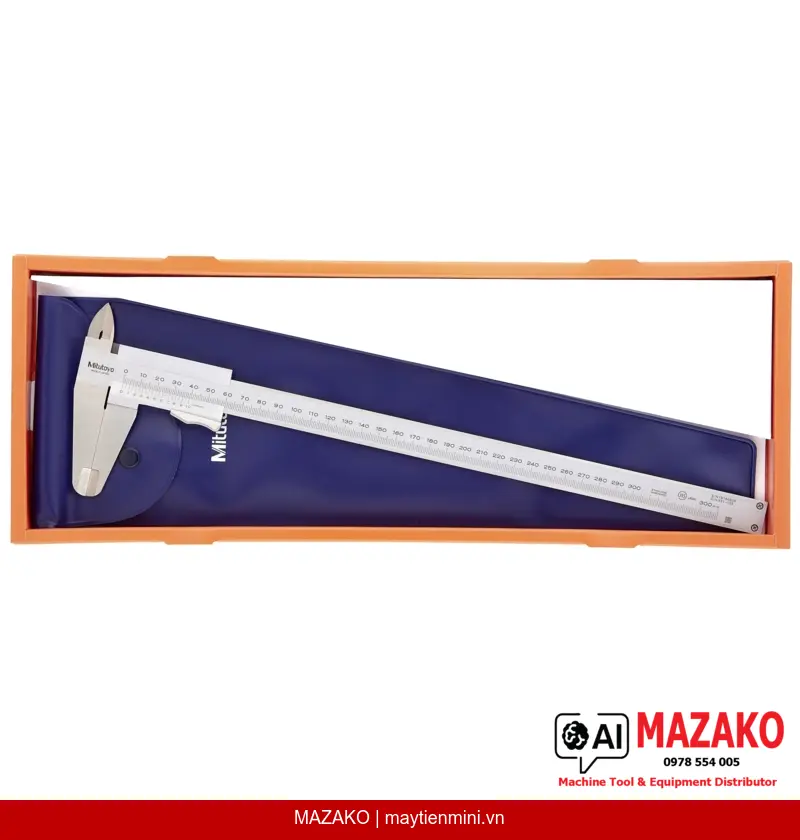 Thước Cặp Cơ Khí Mitutoyo 531-103 Có Chốt Hãm Ngón Cái, Phạm Vi Đo 0-300mm