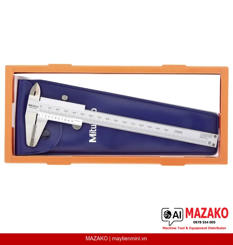 Thước Cặp Cơ Khí Mitutoyo 530-320 Mỏ Hàm Carbide 0-150mm