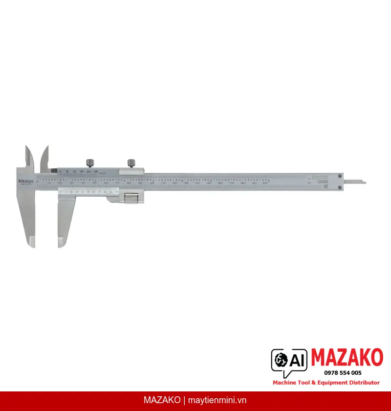Thước Cặp Vernier Chỉnh Tinh Mitutoyo 532-120 (0-180mm, 0.02mm)
