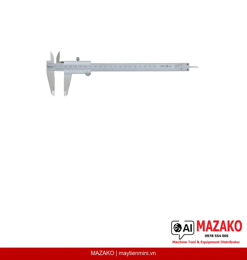 Thước Cặp Cơ Khí Mitutoyo 530-123 (0–200mm, 0.02mm)