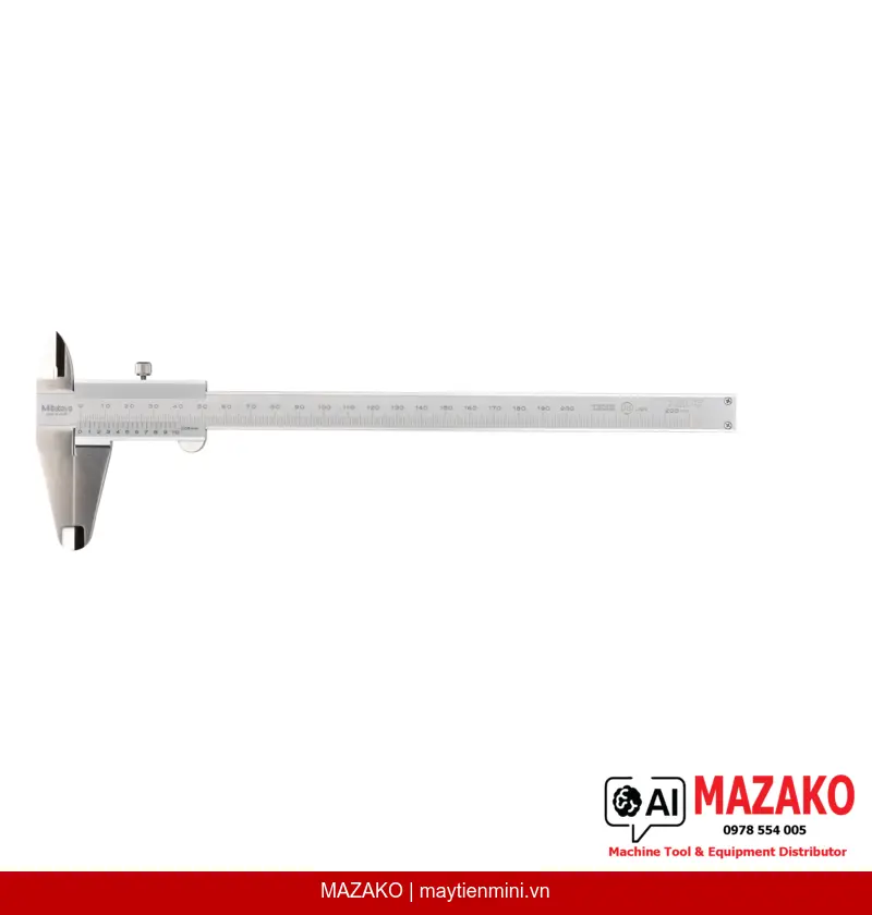 Thước Cặp Cơ Khí Mitutoyo 530-108 (0-200mm, Độ Chia 0.05mm)