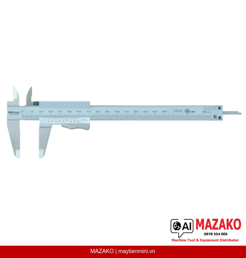 Thước Cặp Vernier Có Chốt Khóa Ngón Cái Mitutoyo 531-101