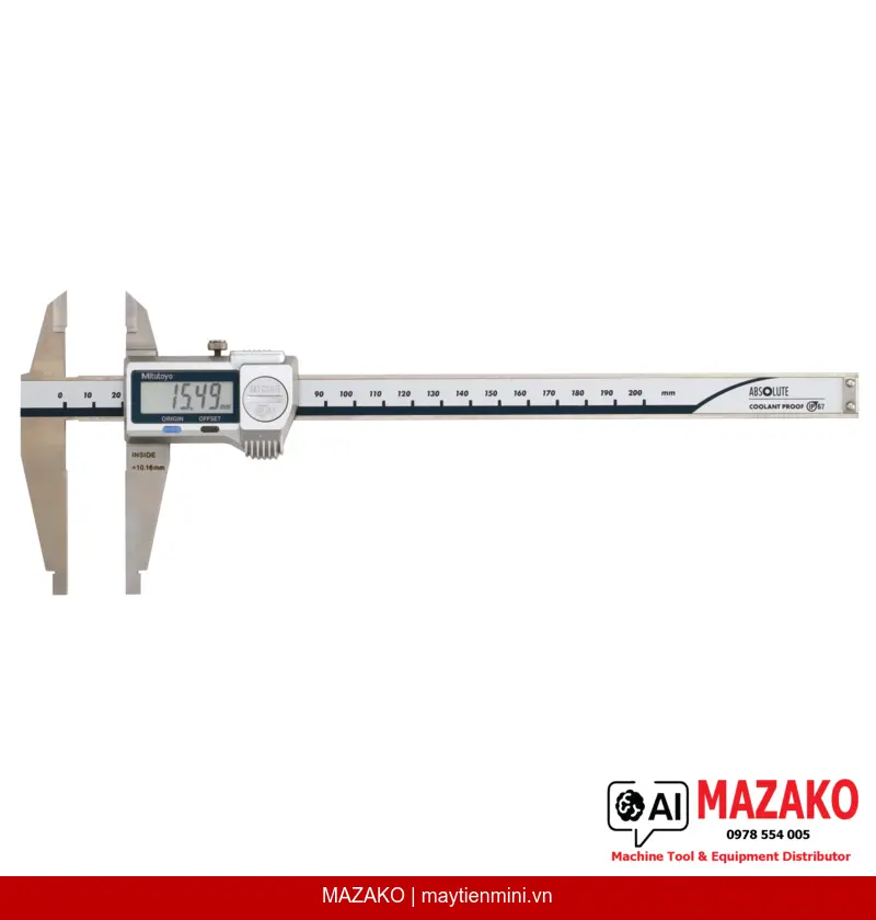Thước Cặp Điện Tử Mitutoyo 551-301-20 Mỏ Dao và Mỏ Tròn 0-200mm