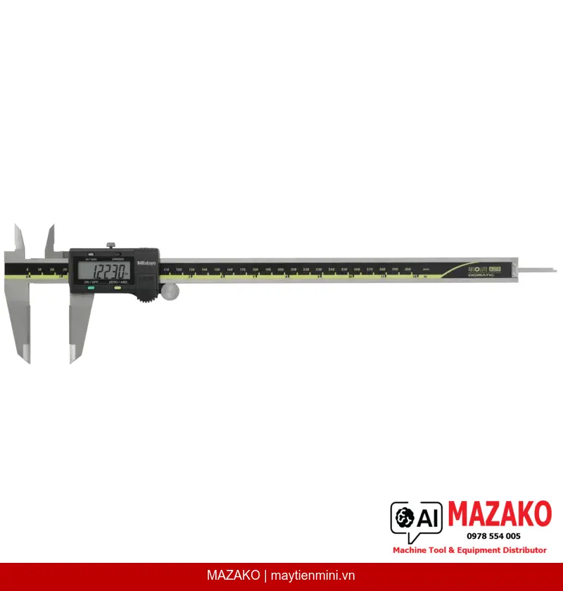 Thước Cặp Điện Tử ABS AOS Mitutoyo 500-167-30 Mỏ Hàm Carbide 0-300mm