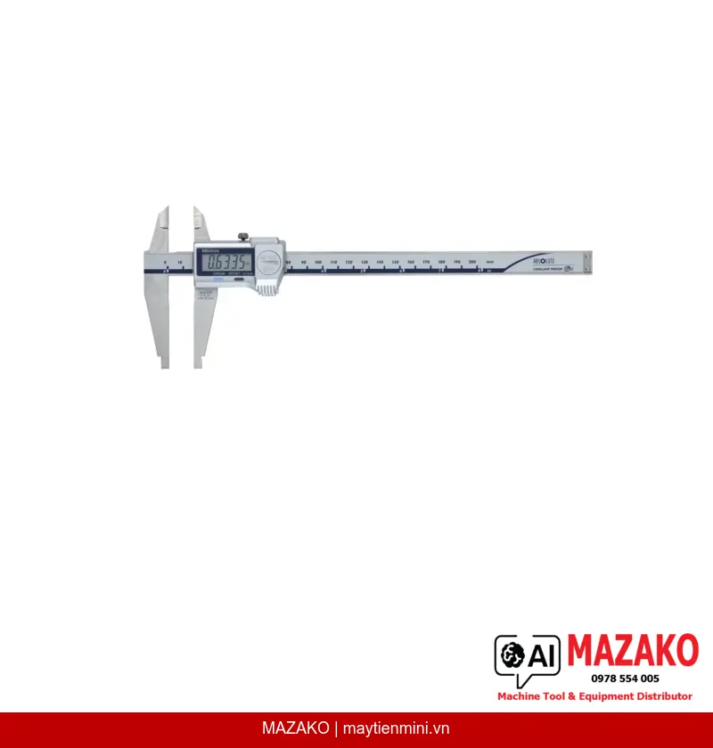 Thước Cặp Điện Tử Mitutoyo 551-311-20 Mỏ Nhọn và Mỏ Tiêu Chuẩn 0-200mm
