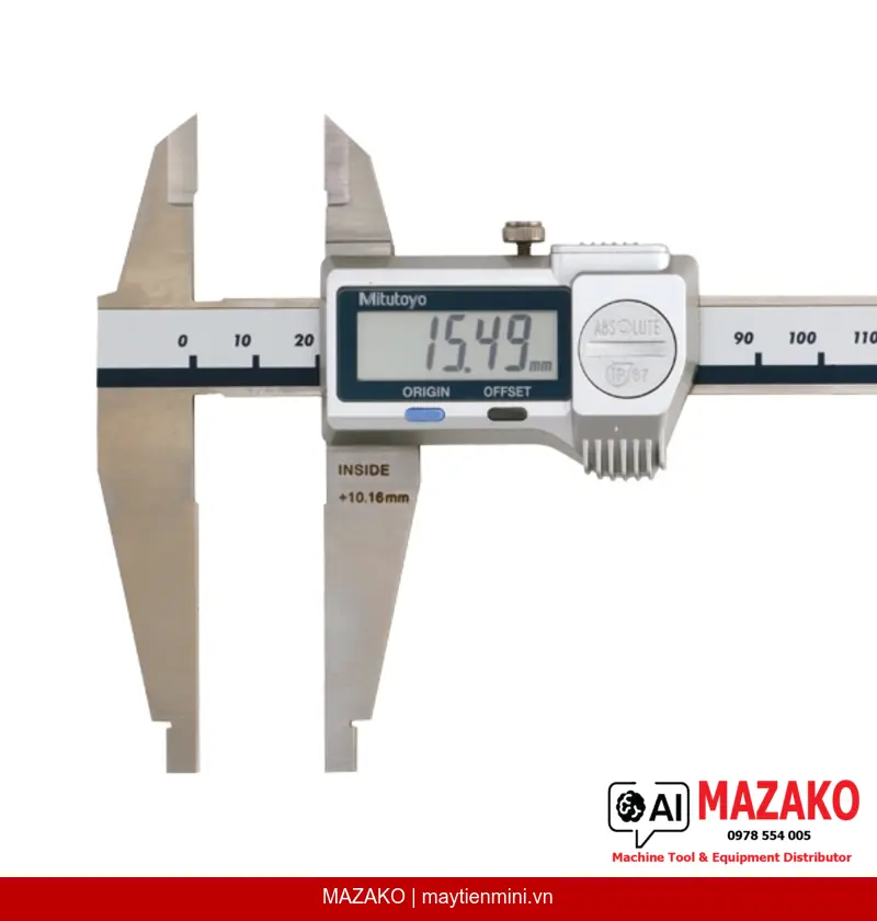 Thước Cặp Điện Tử Mitutoyo 551-301-20 Mỏ Dao và Mỏ Tròn 0-200mm